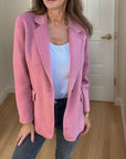 Leandra - Zachte blazer met knoopsluiting