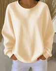 Rhosavienne – Textured Sweater met Zachte Comfort