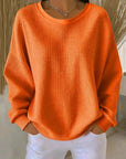 Rhosavienne – Textured Sweater met Zachte Comfort