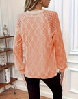 Gisellae - Blouse met Patroon en Lange Mouwen