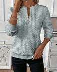 Sanne - Sweater met rits