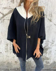 Rianne - Casual jack met opstaande kraag en ritssluiting
