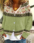 Ceralivra - Elegante Gebreide Cardigan met Vintage Charme