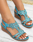 Gryvella - Dames orthopedische comfort sandalen met hak voor de zomer