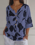 Evorra - Elegante Bloemenprint Top
