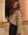 Sammie - Gouden Sequin Jacket