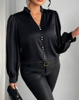 Thaliravelle - Elegante Blouse met Puffmouwen en V-hals