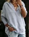 Izzara - Comfortabele Hoodie met Knopen