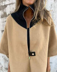 Rianne - Casual jack met opstaande kraag en ritssluiting