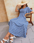 Callie - Boho Print Summer Dress