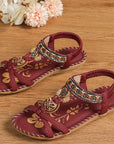 Hovira - Comfortabele Boheemse Platte Sandalen in Ibiza Chic Stijl