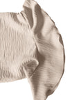 Horiana - Blouse voor vrouwen in grote maten met volantmouwen en V-hals