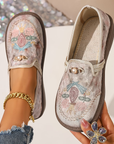 Fynora - Dames Schoenen Comfort Dagelijks Geborduurd Ontwerp Casual Stijl