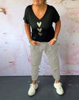Tavira - Comfortabele casual broek met zak en effen kleur