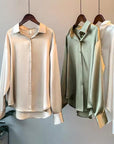 Leyla - Stijlvolle Santijnen Blouse