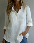 Belora - Chemise Lente Elegantie Bloemenprint