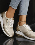 Pavrixa - Dames Sneakers Versterkt Comfort Zijrits Moderne Stijl