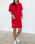 Demyra - Korte stretch jurk voor dames in zwart casual chic stijl