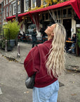 Faye - Oversized Leren Jas