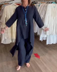 Rachel - Ladies linen trouser suit