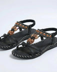 Hovira - Comfortabele Boheemse Platte Sandalen in Ibiza Chic Stijl