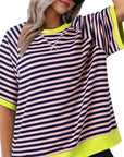 Puck - Casual gestreept T-Shirt