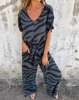 Alina - Tweedelige zebraprint set voor vrouwen