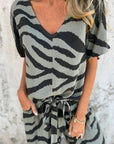 Alina - Tweedelige zebraprint set voor vrouwen