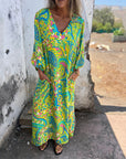 Herminie - Elegante Maxi jurk met prachtige zomerprint voor dames
