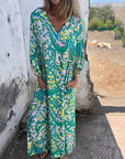 Herminie - Elegante Maxi jurk met prachtige zomerprint voor dames