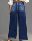 Rexelle - Dames Jeans Hoge Taille Wijde Pasvorm Denim Comfort & Moderne Stijl