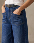 Rexelle - Dames Jeans Hoge Taille Wijde Pasvorm Denim Comfort & Moderne Stijl