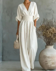 Avelissea - Dames jumpsuit met V-hals