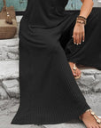 Azeloria - Dames zonder mouwen jumpsuit met brede pijpen en zakken