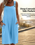 Rhyzelia - Dames Zomer Jumpsuit Zonder Mouwen met Brede Benen
