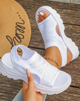 Tyressa - Dames sandalen met platform in ademend mesh