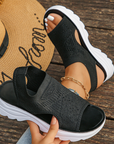 Tyressa - Dames sandalen met platform in ademend mesh