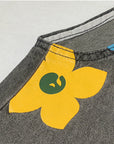 Jovalythra - Casual Denim Bloemen Overall met Ruime Pasvorm voor Dames