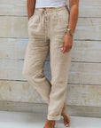 Tamina - Casual Broek met Trekkoorden