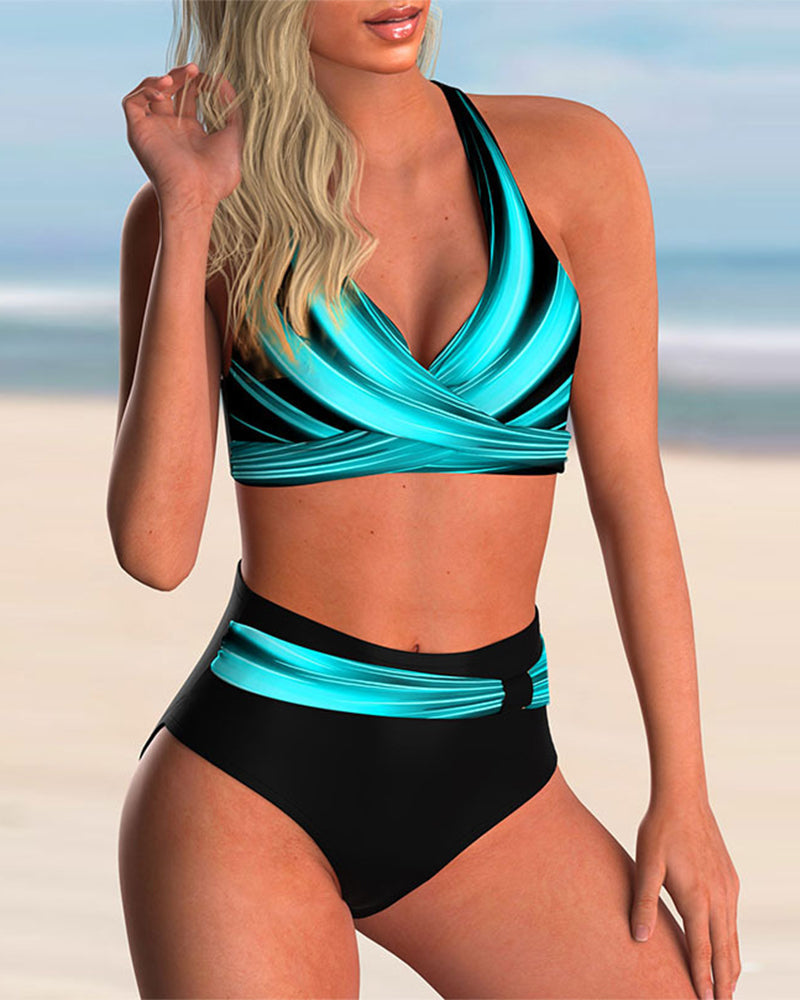 Liliana bikini-set met kruisdecolleté en stijlvolle print