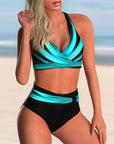 Liliana bikini-set met kruisdecolleté en stijlvolle print