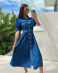 Daphne - Sunshine Denim Jurk
