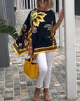 Rheala - Bedrukte casual blouse