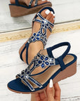 Gryvella - Dames orthopedische comfort sandalen met hak voor de zomer