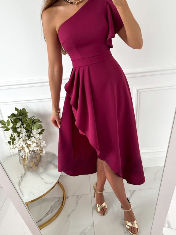 Honara - Elegante jurk in effen kleur