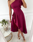 Honara - Elegante jurk in effen kleur