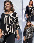 Evaria - Elegante Blouse met Ronde Hals voor Dames