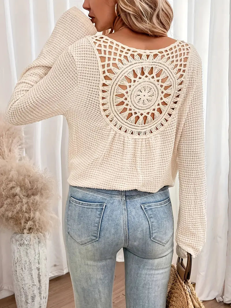 Belen - Elegante blouse in Ibiza-stijl met V-halslijn