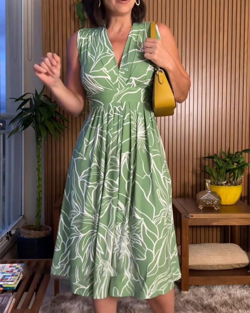 Cerina - Mouwloze jurk voor een stralende zomer