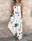 Indira - Mouwloze jumpsuit met prachtige print